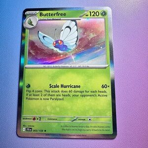 butterfree - 003/159 (holo rare) — pokemon: journey together